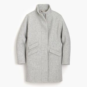 J Crew $365 Cocoon coat Italian stadium-cloth